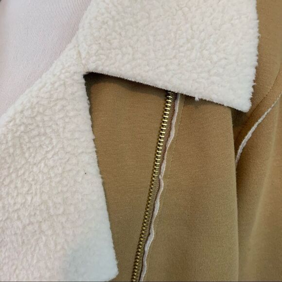 Michael Kors faux shearling asymmetric zip jacket - Picture 7 of 10